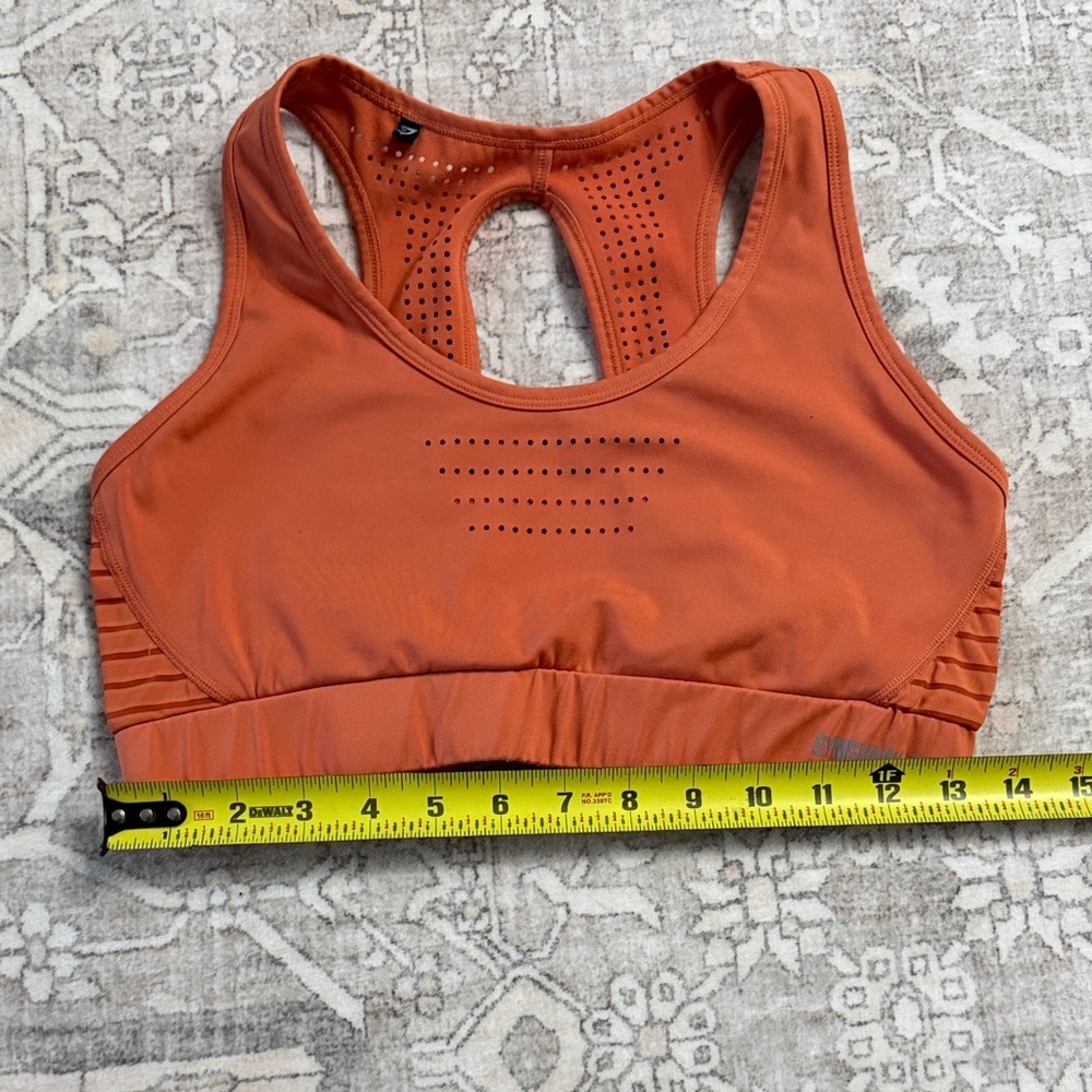 Gymshark Women's Orange Sports Bra Size XS - Picture 5 of 6
